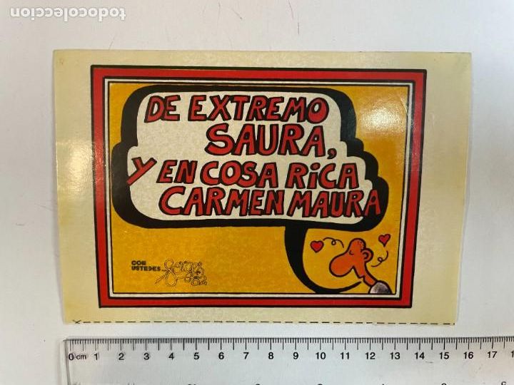 Collection stickers: PEGATINA. FORGES 82. DE EXTREMO SAURA Y EN COSA RICA CARMEN MAURA. TDKC5. HOJA6
