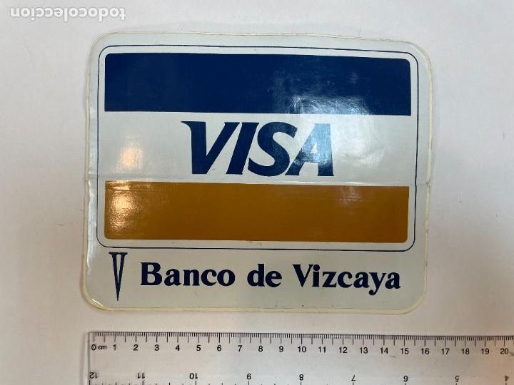 Autocolantes de cole&ccedil;&atilde;o: PEGATINA. VISA. BANCO DE VIZCAYA. TDKC5. HOJA10