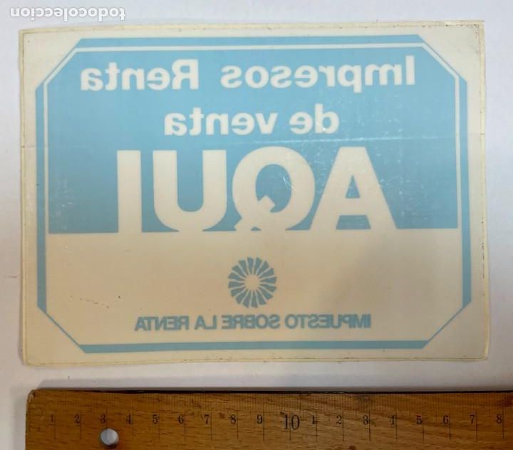 Collection stickers: PEGATINA. IMPUESTO SOBRE LA RENTA. IMPRESOS. TDKC5. HOJA9