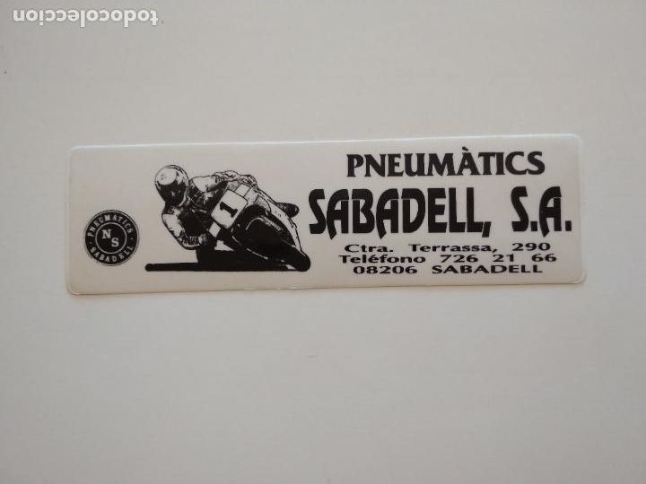 Autocolantes de cole&ccedil;&atilde;o: PEGATINA ADHESIVO PNEUM&Agrave;TICS SABADELL