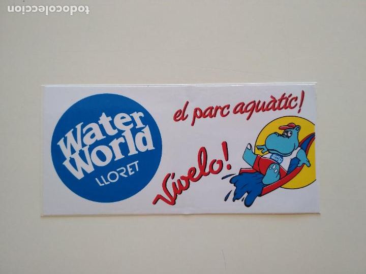 Autocolantes de cole&ccedil;&atilde;o: PEGATINA ADHESIVO WATER WORLD LLORET DE MAR