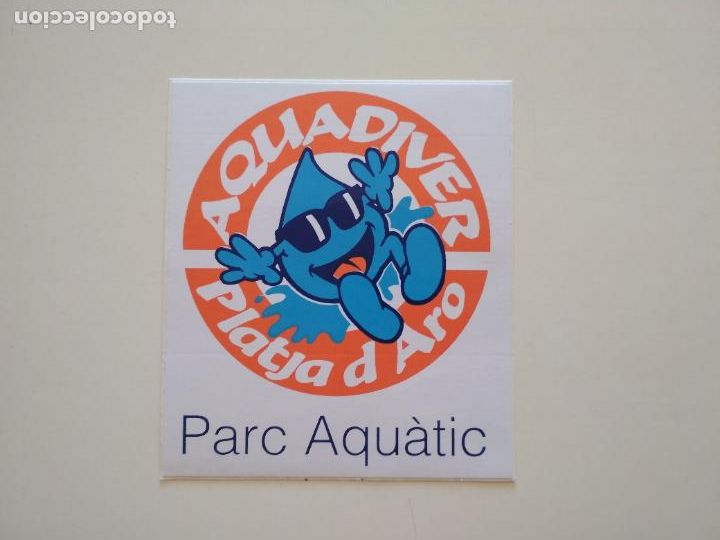 Autocolantes de cole&ccedil;&atilde;o: PEGATINA ADHESIVO AQUADIVER PARC AQU&Agrave;TIC PLATJA D'ARO PARQUE PLAYA