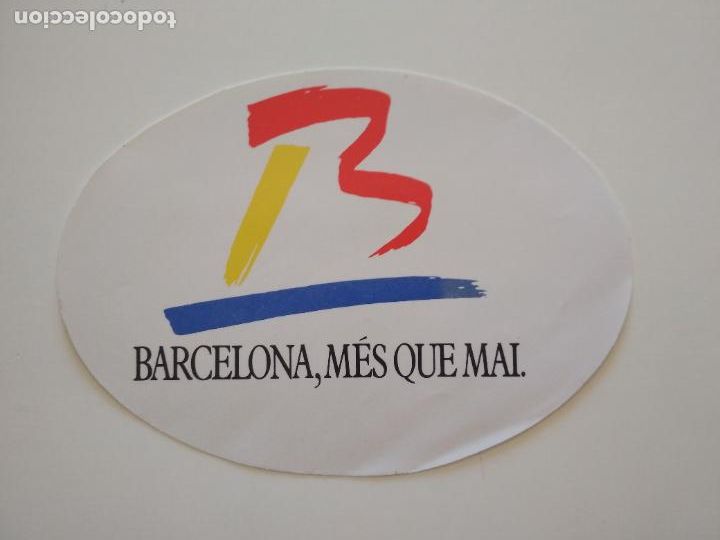 Autocolantes de cole&ccedil;&atilde;o: PEGATINA ADHESIVO BARCELONA M&Eacute;S QUE MAI