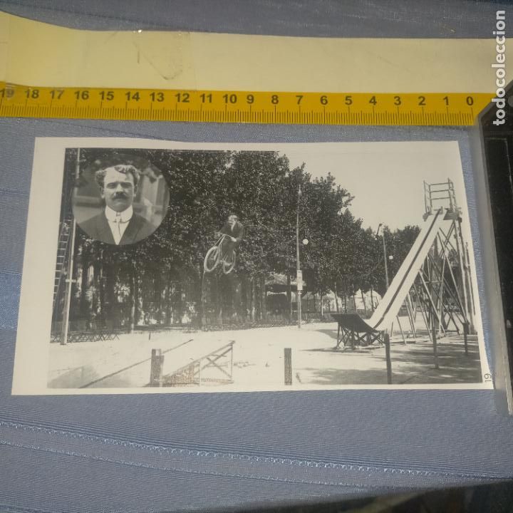Collection stickers: PEGATINA CROMO ADHESIVO - TROQUELADA - CIRCO LA FLECHA HUMANA - SALTO DE LA MUERTE EN BICICLETA