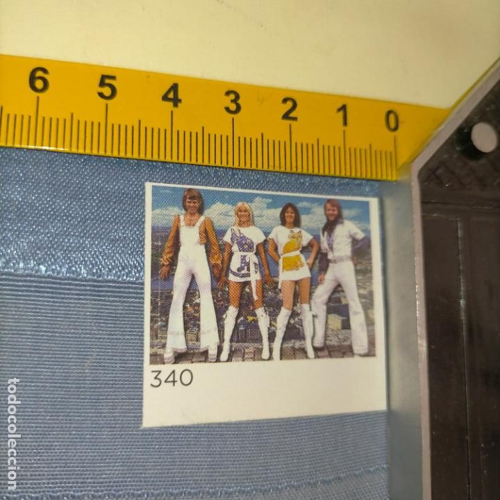 Autocollants de collection: PEGATINA CROMO ADHESIVO - TROQUELADA - MUSICA EUROVISION ABBA WATERLOO