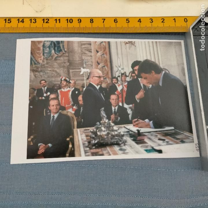 Sammlung von Aufklebern: PEGATINA CROMO ADHESIVO - TROQUELADA - POLITICA FELIPE GONZALEZ JUAN CARLOS PRIMERO REY ENTRAN CEE