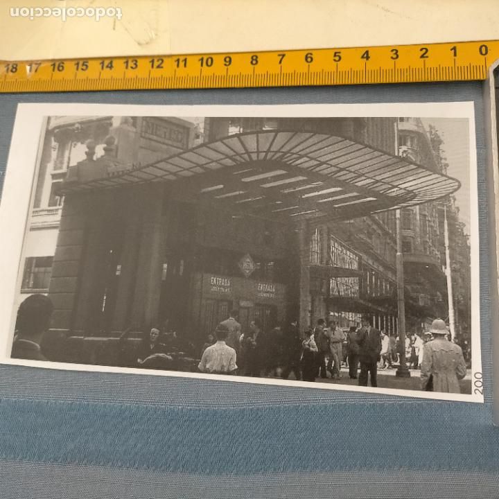 Pegatinas de colecci&oacute;n: PEGATINA CROMO ADHESIVO - TROQUELADA - ANTIGUA ESTACION DE METRO DE GRAN VIA MADRID MARQUESINA