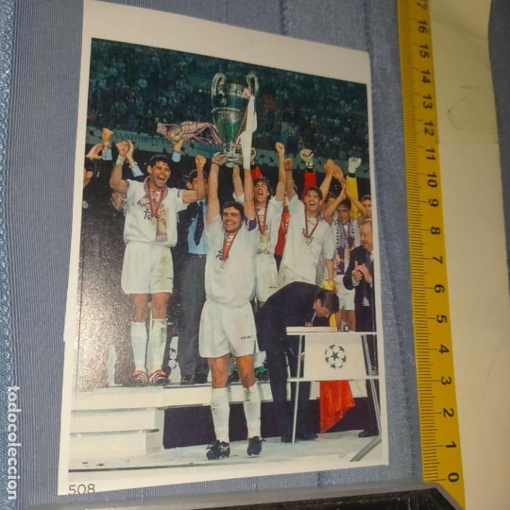 Pegatinas de colecci&oacute;n: PEGATINA CROMO ADHESIVO - TROQUELADA - futbol real madrid manolo sanchis copa europa 7&ordf; copa