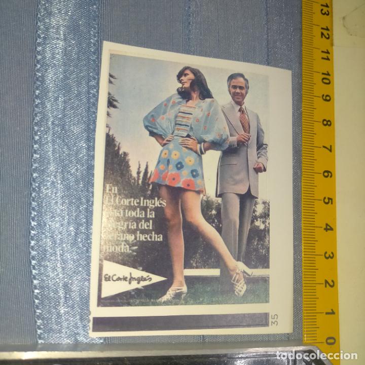 Pegatinas de colecci&oacute;n: PEGATINA CROMO ADHESIVO - TROQUELADA - publicidad moda del corte ingles