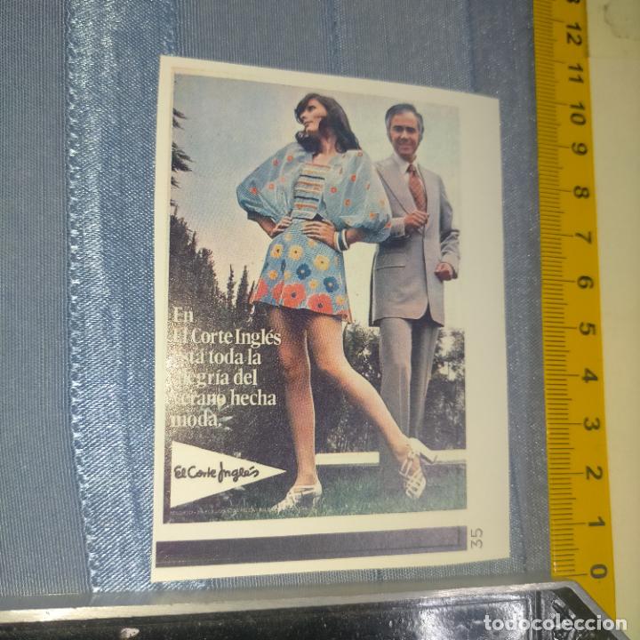 Pegatinas de colecci&oacute;n: PEGATINA CROMO ADHESIVO - TROQUELADA - publicidad moda del corte ingles
