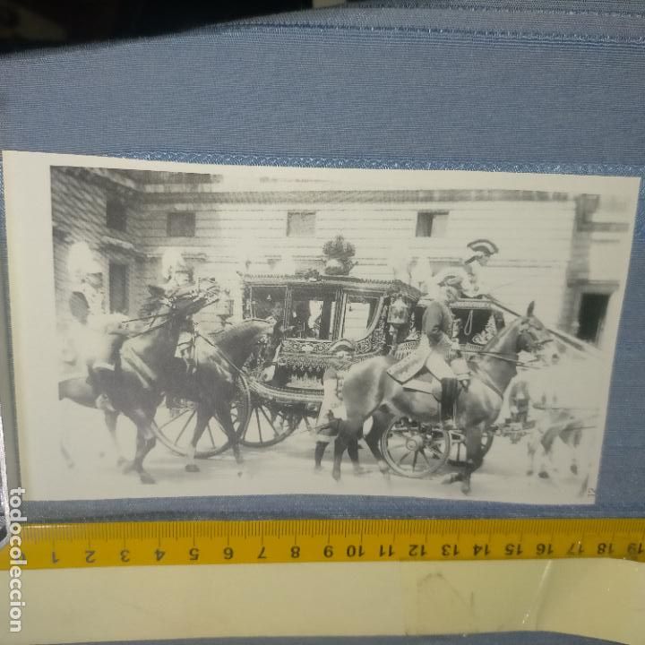 Collection stickers: PEGATINA CROMO ADHESIVO - TROQUELADA - COCHE DE CABALLOS LOS REYES ALFONSO XIII ANTES DEL ATENTADO