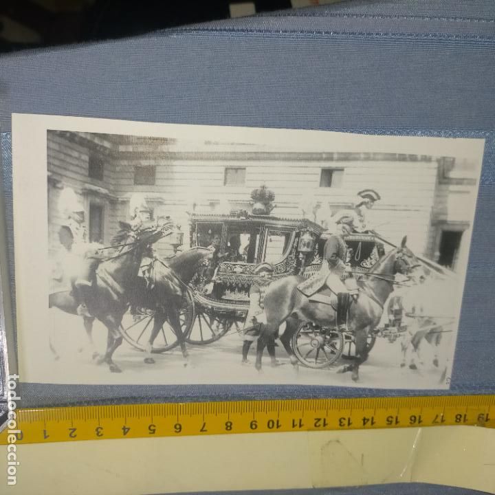 Collection stickers: PEGATINA CROMO ADHESIVO - TROQUELADA - COCHE DE CABALLOS LOS REYES ALFONSO XIII ANTES DEL ATENTADO