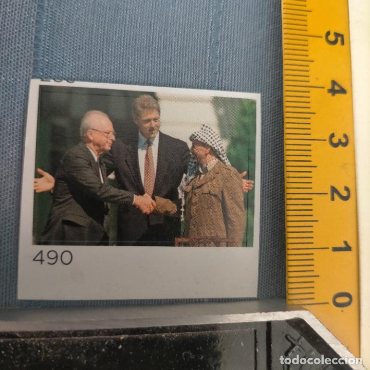 Autocolantes de cole&ccedil;&atilde;o: PEGATINA CROMO ADHESIVO - TROQUELADA - Yasser Arafat - bill clintoN - politica