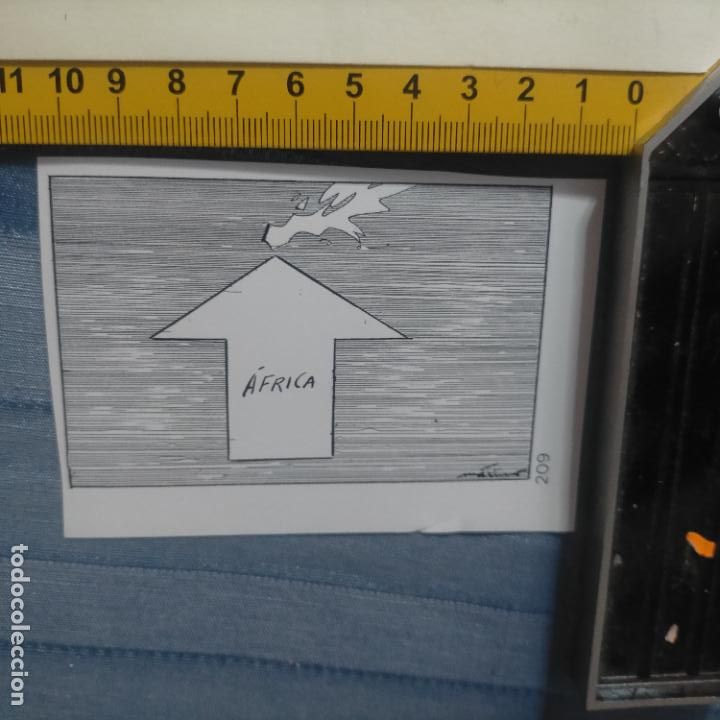 Autocollants de collection: PEGATINA CROMO ADHESIVO - TROQUELADA - MAXIMO SANJUAN ARRANZ - DIBUJO PARA PUBLICACION