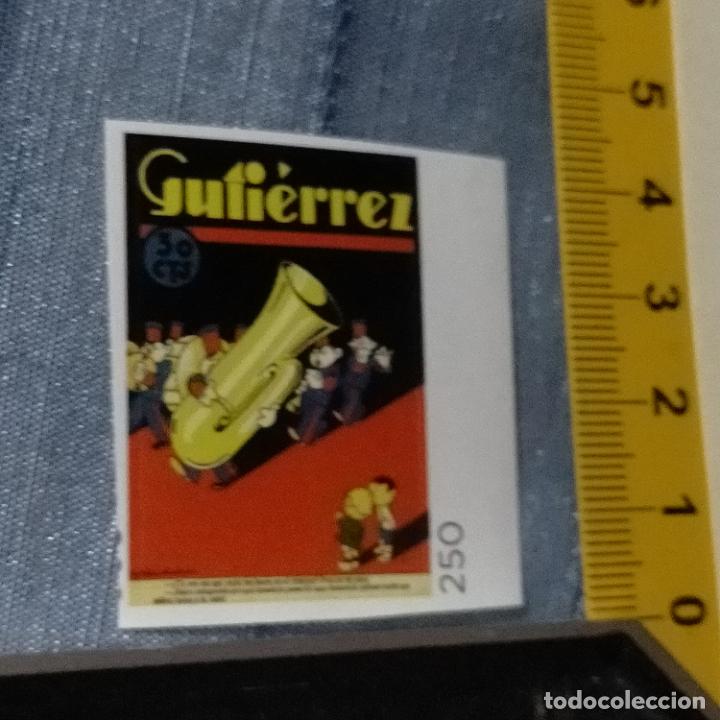 Pegatinas de colecci&oacute;n: PEGATINA CROMO ADHESIVO - TROQUELADA - PUBLICIDAD REVISTA GUTIERREZ