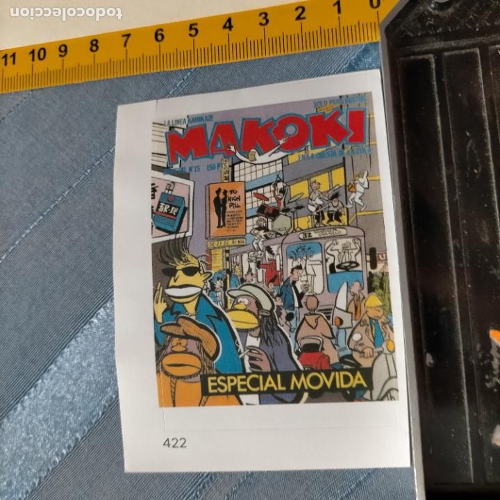 Collection stickers: PEGATINA CROMO ADHESIVO - TROQUELADA - PORTADA MAKOKI ESPECIAL MOVIDA MADRILE&Ntilde;A