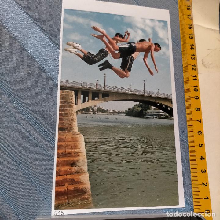 Collection stickers: PEGATINA CROMO ADHESIVO - TROQUELADA - SALTO DE BA&Ntilde;ISTAS PUENTE . PIRAGUISTAS