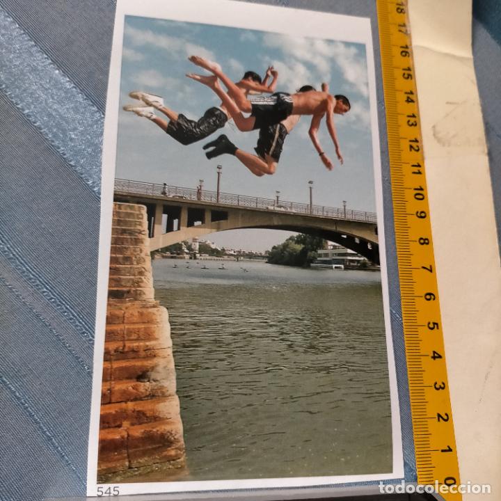 Collection stickers: PEGATINA CROMO ADHESIVO - TROQUELADA - SALTO DE BA&Ntilde;ISTAS PUENTE . PIRAGUISTAS