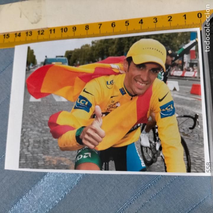 Pegatinas de colecci&oacute;n: PEGATINA CROMO ADHESIVO - TROQUELADA - DERPORTES CICLISMO CICLISTA ALBERTO CONTADOR TOUR