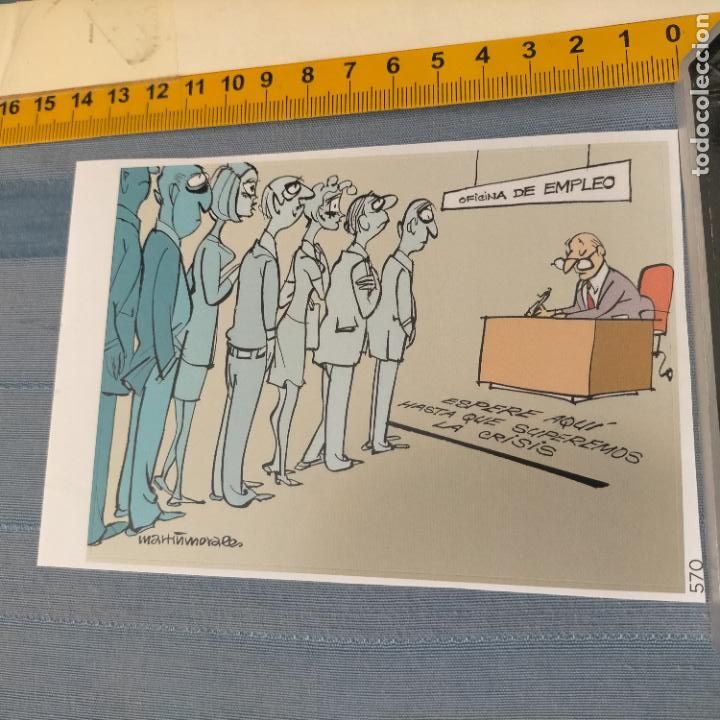 Autocollants de collection: PEGATINA CROMO ADHESIVO - TROQUELADA - VI&Ntilde;ETA DE HUMOR. LABORAL TRABAJO OFICINA DE EMPLEO