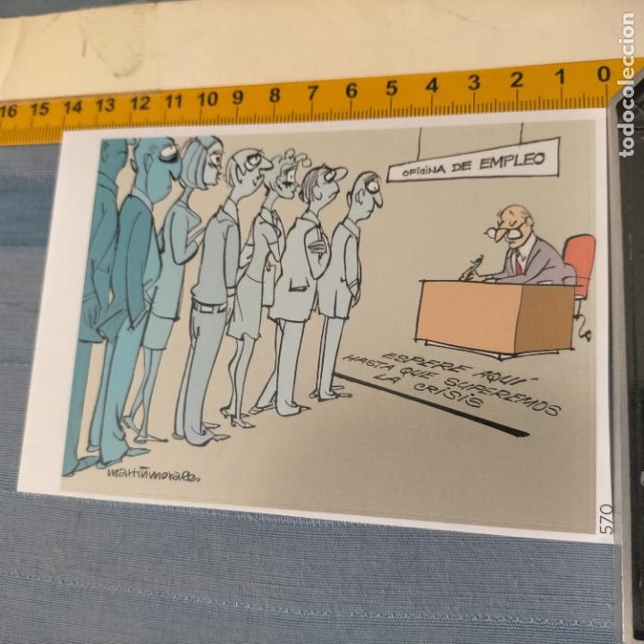 Autocollants de collection: PEGATINA CROMO ADHESIVO - TROQUELADA - VI&Ntilde;ETA DE HUMOR. LABORAL TRABAJO OFICINA DE EMPLEO
