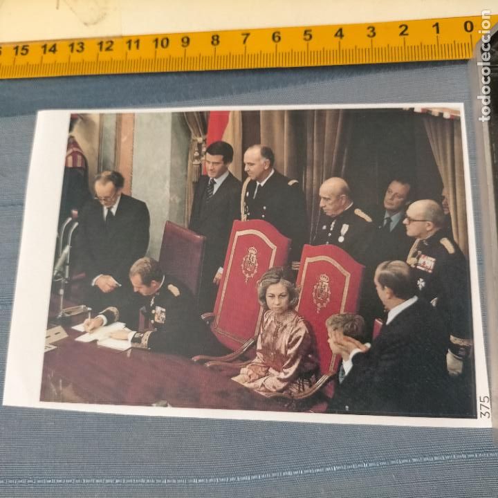 Sammlung von Aufklebern: PEGATINA CROMO ADHESIVO - TROQUELADA - politica - el rey sanciona la carta magna . las cortes