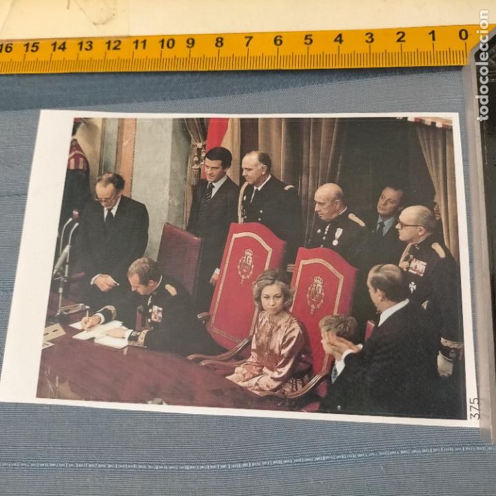 Sammlung von Aufklebern: PEGATINA CROMO ADHESIVO - TROQUELADA - politica - el rey sanciona la carta magna . las cortes