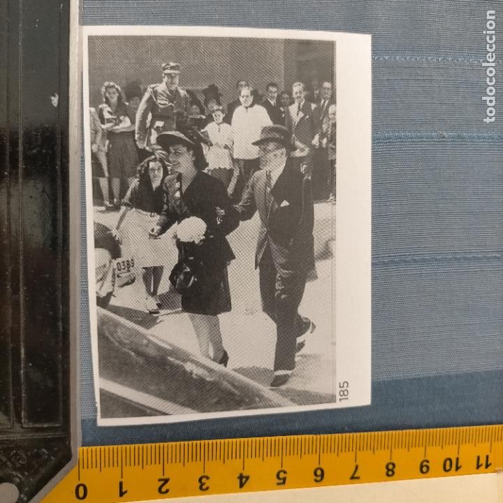 Pegatinas de colecci&oacute;n: PEGATINA CROMO ADHESIVO - TROQUELADA - boda celia gamez actriz y padrino general millan astray