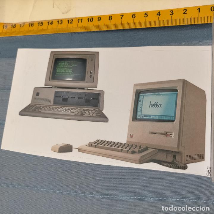 Autocollants de collection: PEGATINA CROMO ADHESIVO - TROQUELADA - antiguos ordenadores personales ibm pc macintosh 128k