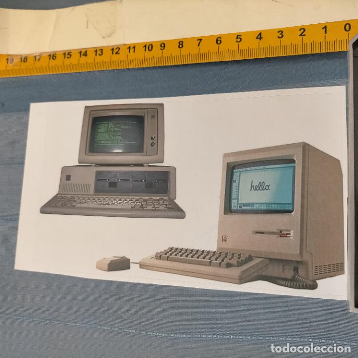 Autocollants de collection: PEGATINA CROMO ADHESIVO - TROQUELADA - antiguos ordenadores personales ibm pc macintosh 128k