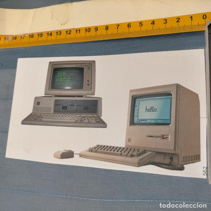 Autocollants de collection: PEGATINA CROMO ADHESIVO - TROQUELADA - antiguos ordenadores personales ibm pc macintosh 128k