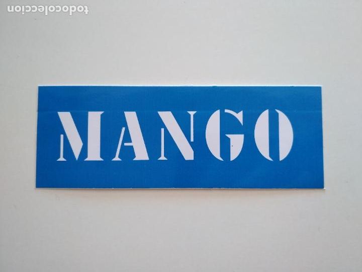 Collection stickers: PEGATINA ADHESIVO MARCA MANGO