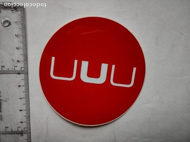 Pegatinas de colecci&oacute;n: UUU - MUSUTRUK KAFE ANTZOKIA GERNIKA - STICKER