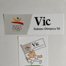 Pegatinas de colección: PEGATINAS VIC SUBSEU OLIMPICA'92