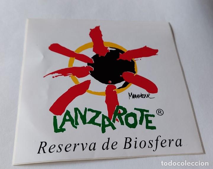 Pegatinas de colecci&oacute;n: pegatina LANZAROTE Reserva de Biosfera - Foto 1
