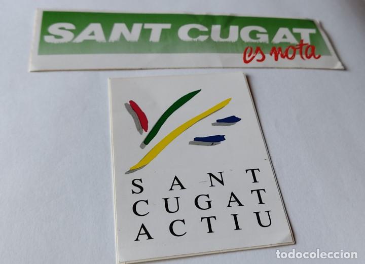 Pegatinas de colecci&oacute;n: 2 Pegatinas Sant Cugat - Foto 1