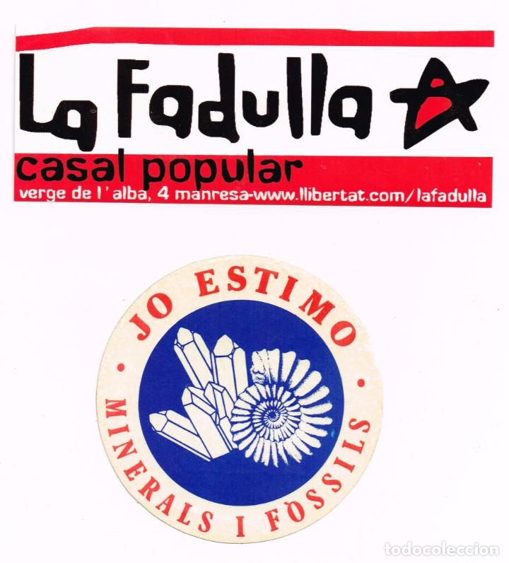 Pegatinas de colecci&oacute;n: 2 ETIQUETAS ADHESIVAS (PEGATINAS) DIFERENTES EN CATAL&Aacute;N (5)