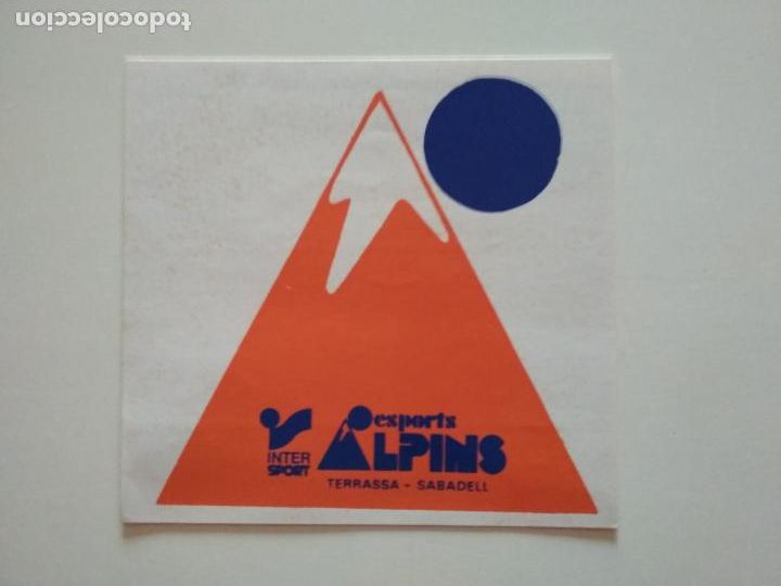 Pegatinas de colecci&oacute;n: PEGATINA ADHESIVO ESPORTS ALPINS INTERSPORT SABADELL TERRASSA (R)