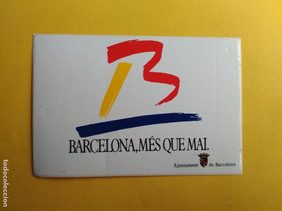 Collection stickers: PEGATINA ADHESIVO BARCELONA M&Eacute;S QUE MAI, AJUNTAMENT