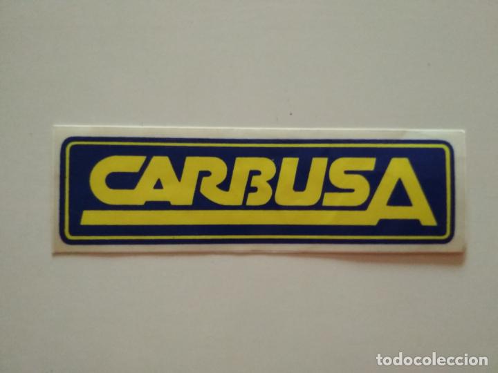 Collection stickers: PEGATINA ADHESIVO MARCA CARBUSA MOTOR