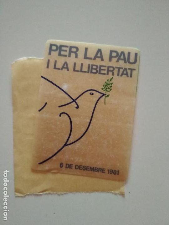 Collection stickers: PEGATINA ADHESIVO PER LA PAU I LA LLIBERTAT