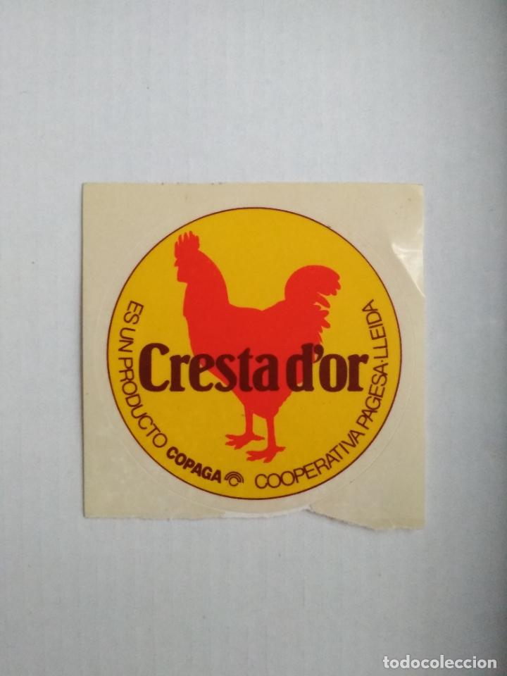 Collection stickers: PEGATINA ADHESIVO MARCA CRESTA D'OR COOPERATIVA PAGESOS LLEIDA