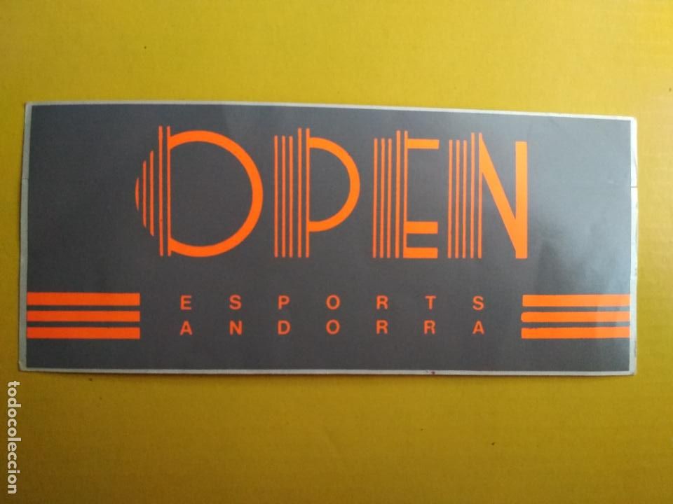 Pegatinas de colecci&oacute;n: PEGATINA ADHESIVO TIENDA DE DEPORTES ESPORTS OPEN ANDORRA (R)