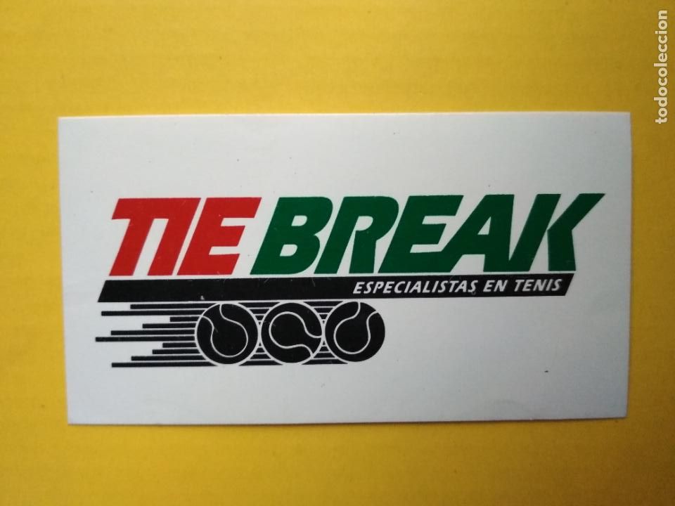 Pegatinas de colecci&oacute;n: PEGATINA ADHESIVO MARCA TIE BREAK TENIS (R)