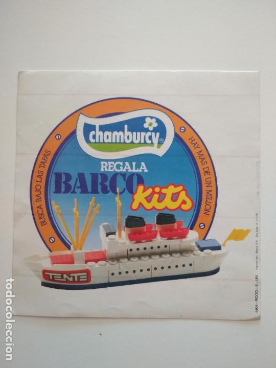 Pegatinas de colecci&oacute;n: PEGATINA ADHESIVO MARCA CHAMBURCY TENTE BARCO KITS