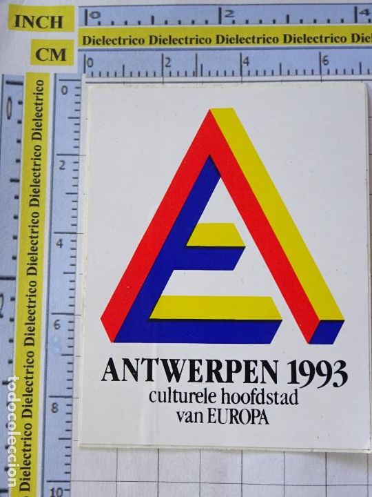 Pegatinas de colecci&oacute;n: PEGATINA DE TURISMO. &Aacute;MBITO EXPO 92 1992 SEVILLA. ANTWERPEN 1993 AMBERES B&Eacute;LGICA. 9