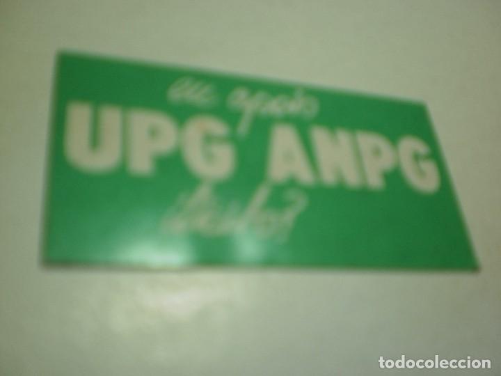 Autocolantes de cole&ccedil;&atilde;o: pegatina uni&oacute;n do pobo galego anpg-upg 1979 elecciones generales