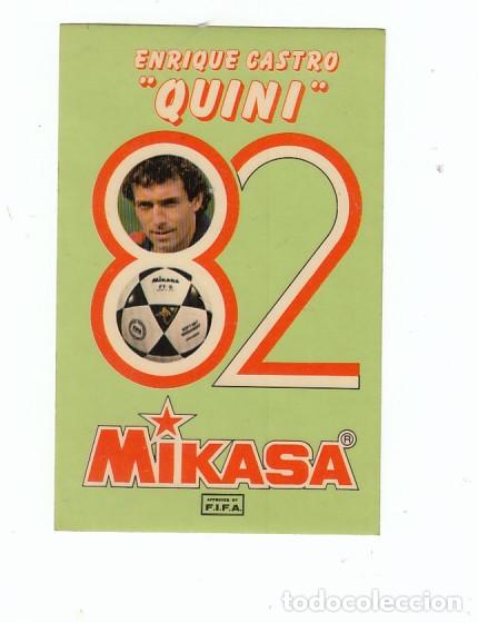Pegatinas de colecci&oacute;n: Pegatina deportes f&uacute;tbol Quini Mundial Espa&ntilde;a 82 1982 Mikasa