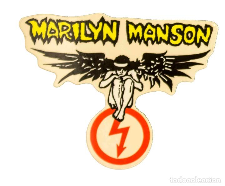 Pegatinas de colecci&oacute;n: Pegatina Stickers music de los a&ntilde;os 80,90 - Mariliyn manson