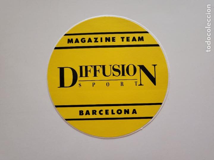 Pegatinas de colecci&oacute;n: PEGATINA ADHESIVO MAGAZINE TEAM DIFFUSION SPORT BARCELONA